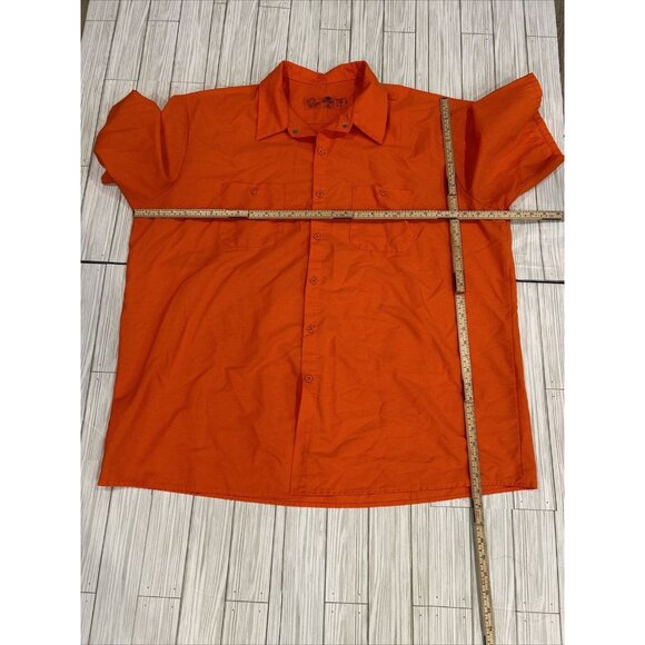 Red Kap Shirt Mens 3XL Pocket Utility Workwear Industrial Uniform Streetwear - Picture 10 of 13